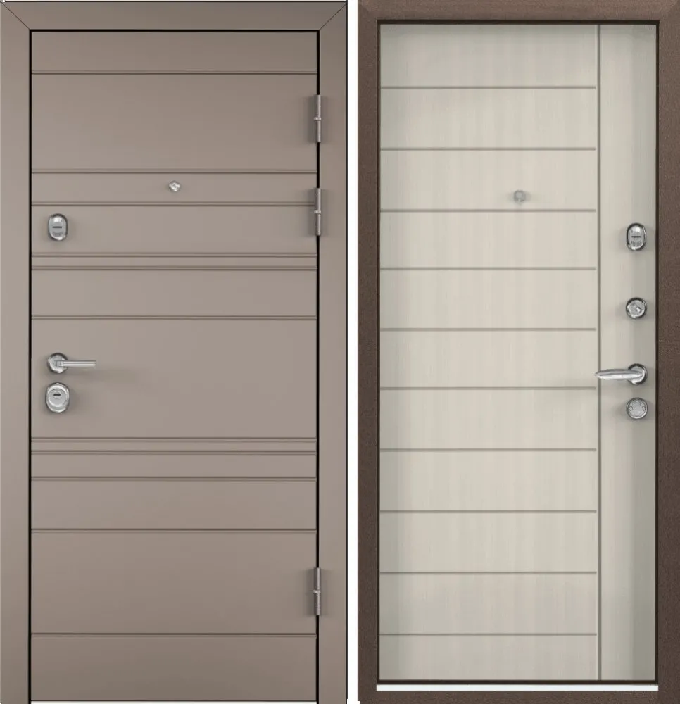 Фото Дверь Цербер 3К Горизонт Латте Сменная панель DIS006429